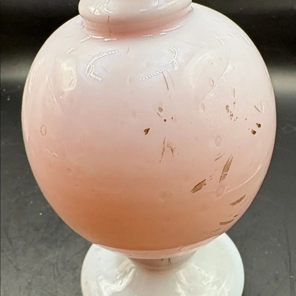 Antique Pink Victorian hand-blown art glass vase
